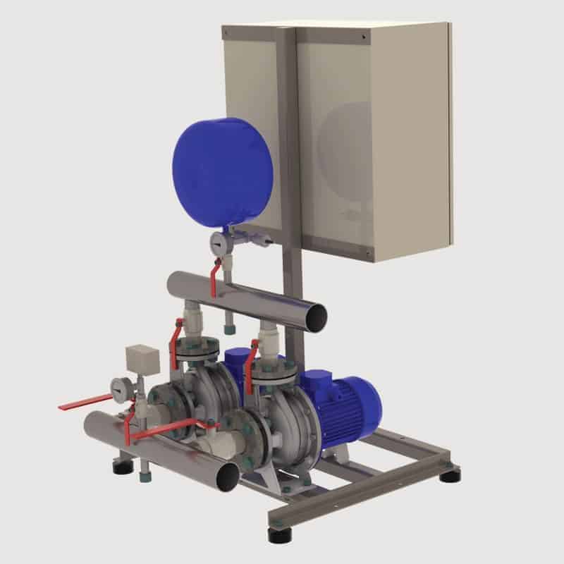 Kahden pumpun paineenkorotusasema BM2-KM