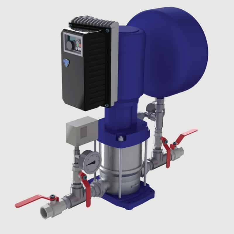 Yhden pumpun paineenkorotusasema BM1-MVVE -SC Asemat monivyöhykepumpuilla